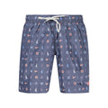 Norway 1963 Blaue Herren-Badeshorts aus Polyester