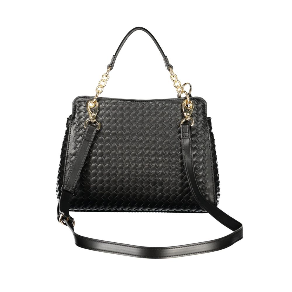 Mario Valentino Schwarze Damen-Tasche aus Polyurethan
