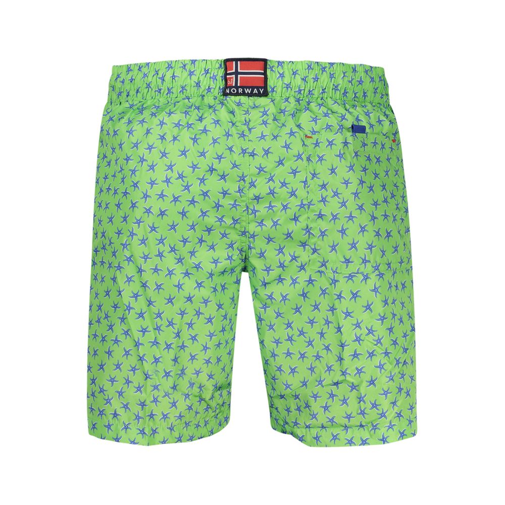 Norway 1963 Grüne Badeshorts aus Polyester für Herren