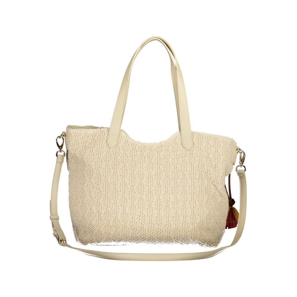 Mario Valentino Beige Polyethylen Damentasche