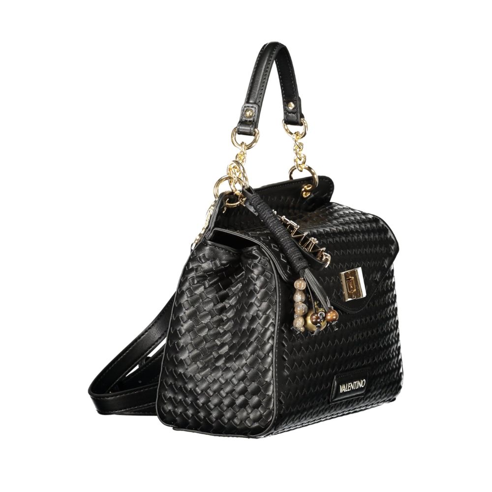 Mario Valentino Schwarze Damen-Tasche aus Polyurethan