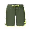 Norway 1963 Grüne Polyamid-Badeshorts für Herren