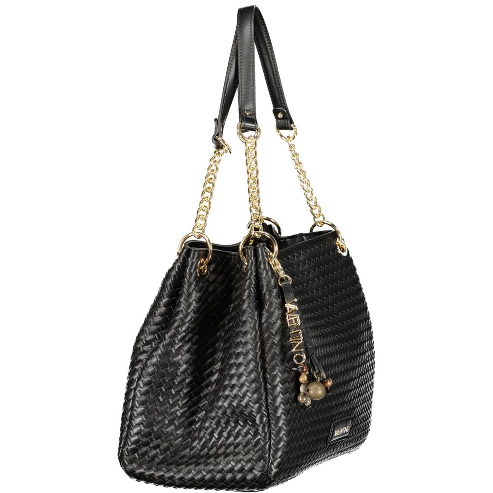 Mario Valentino Schwarze Polyethylen-Handtasche