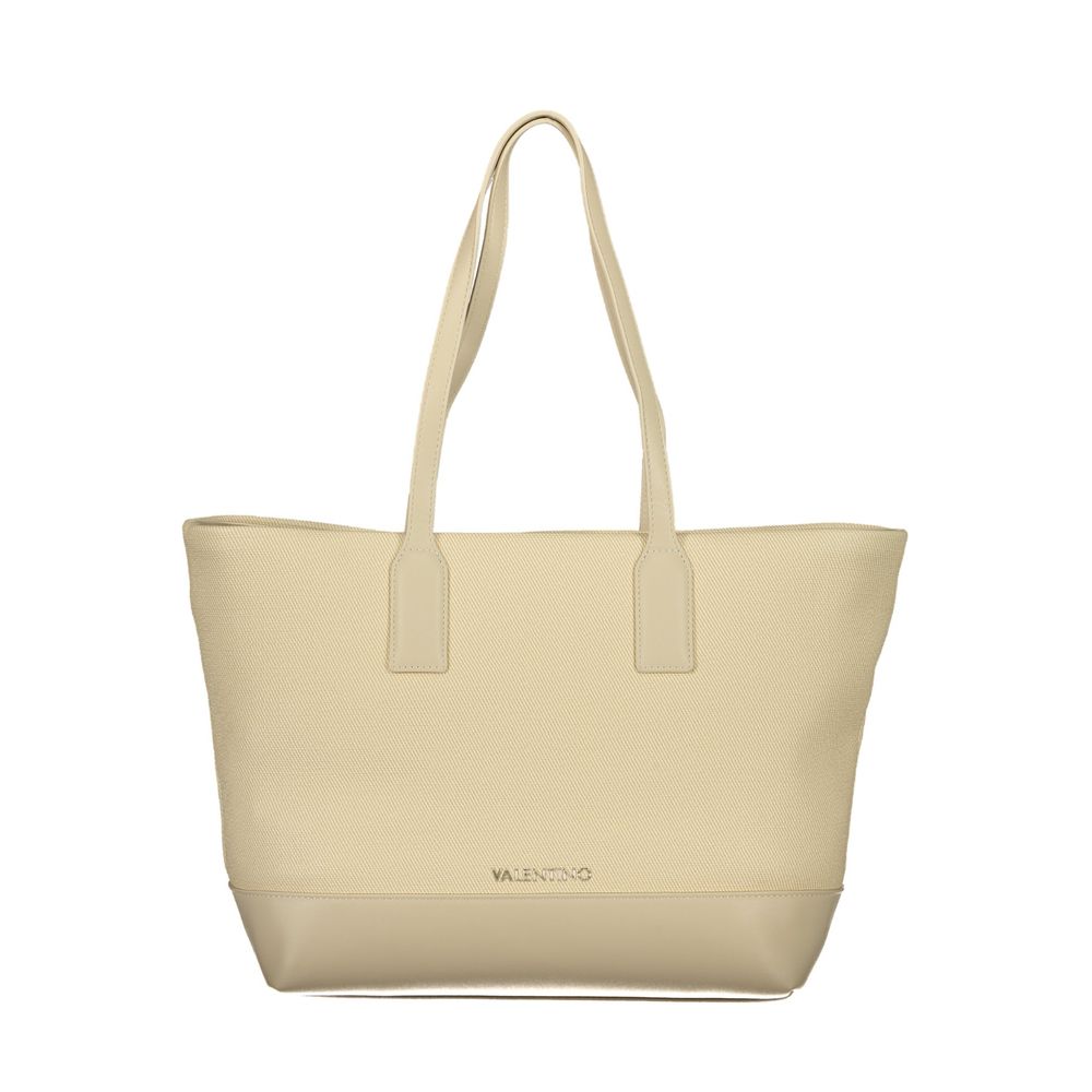 Mario Valentino Beige Polyurethane Damen Handtasche