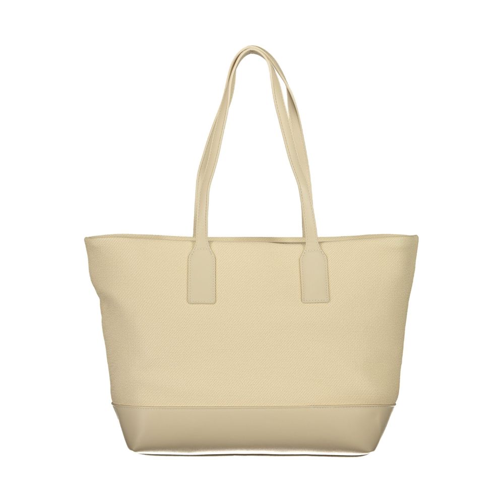 Mario Valentino Beige Polyurethane Damen Handtasche