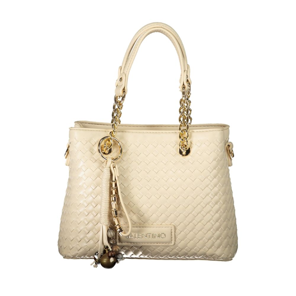 Mario Valentino Beige Polyurethane Damen Handtasche