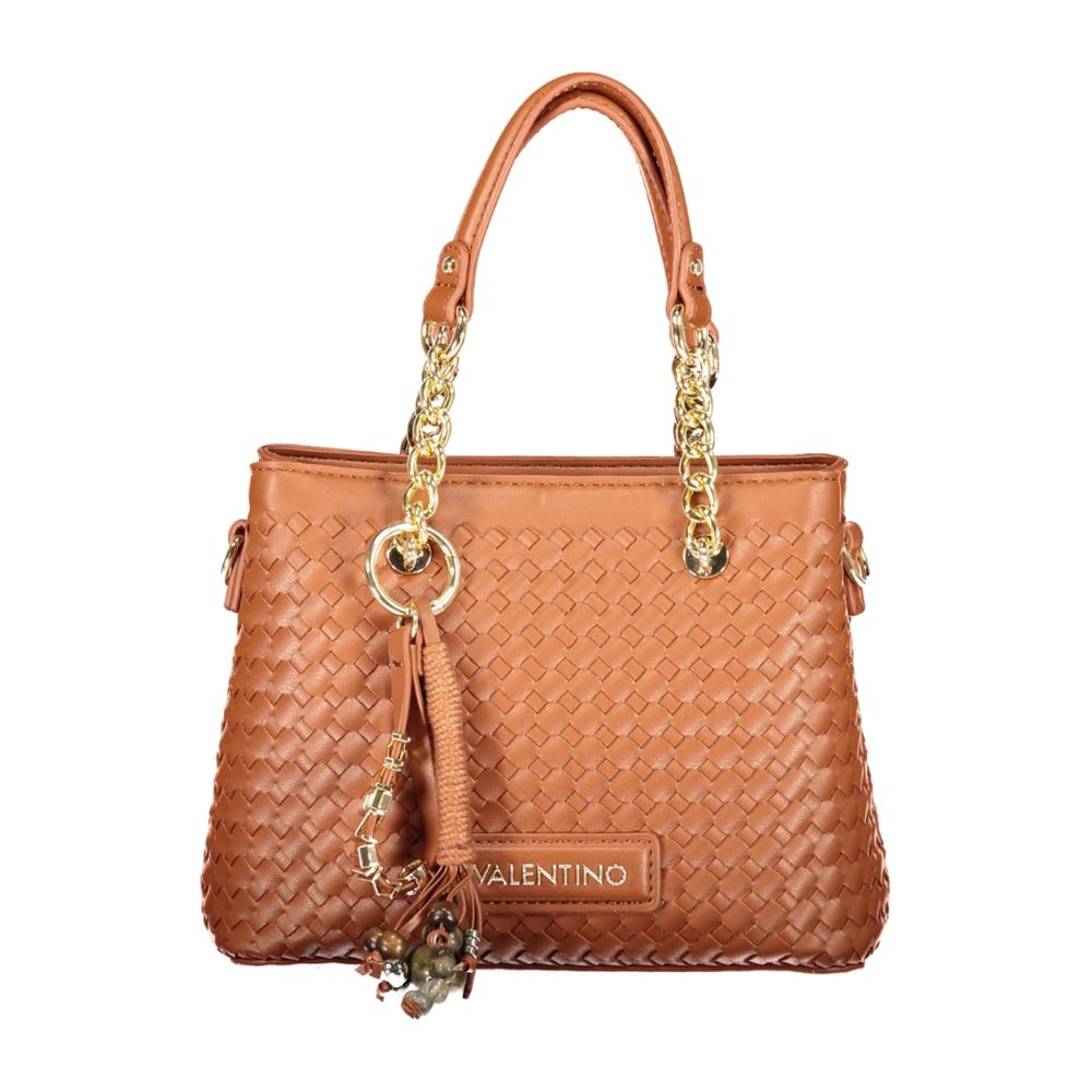 Mario Valentino Damen-Tasche aus braunem Polyurethan