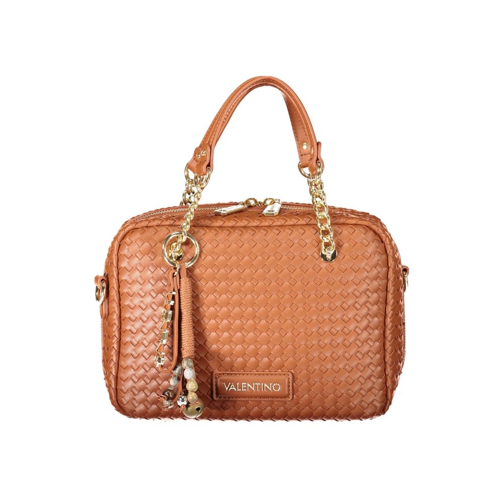 Mario Valentino Braune Damenhandtasche aus Polyurethan