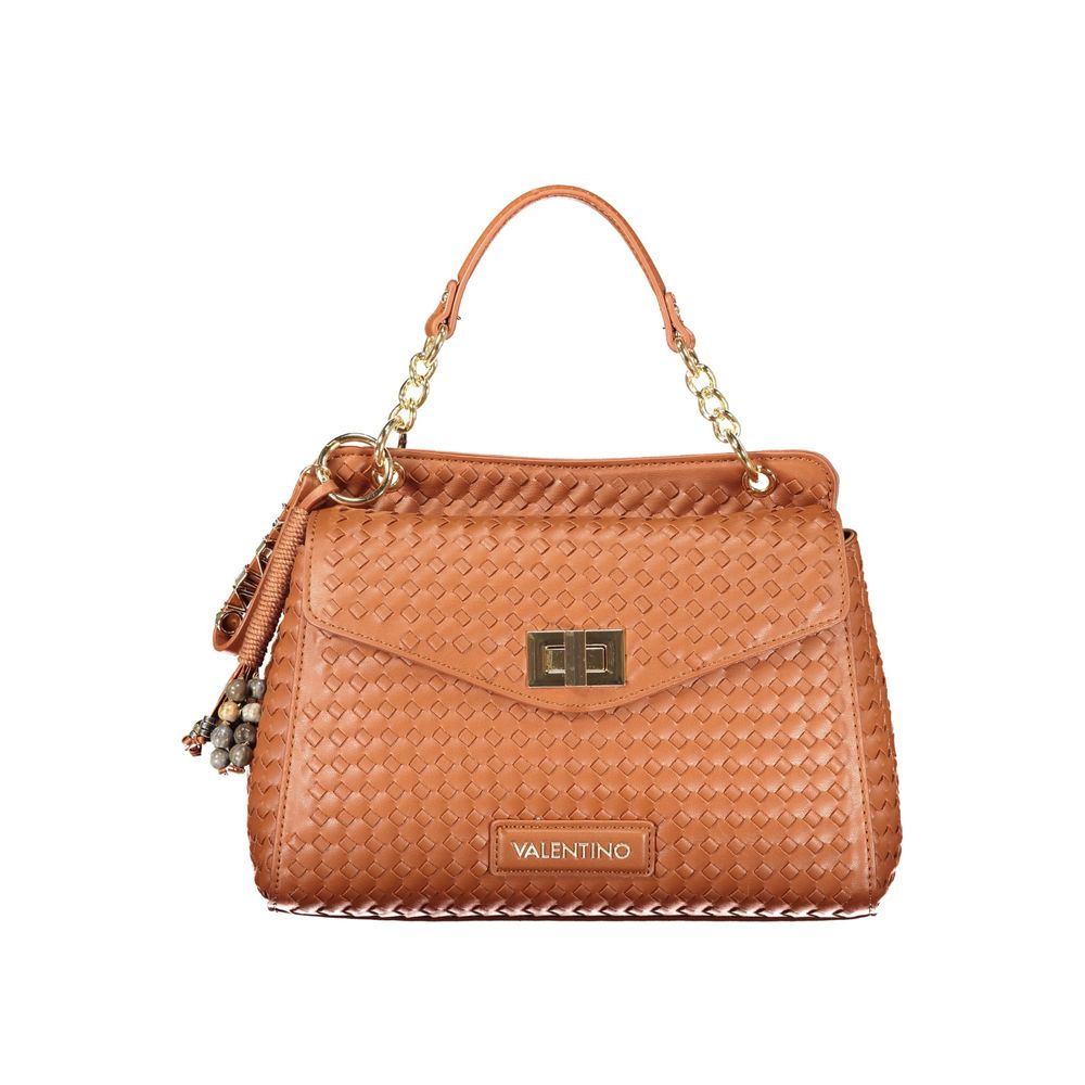 Mario Valentino Braune Damenhandtasche aus Polyurethan