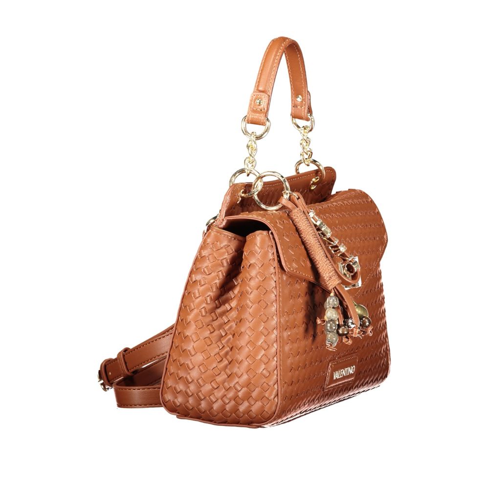 Mario Valentino Braune Damenhandtasche aus Polyurethan