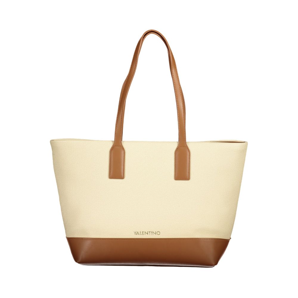 Mario Valentino Beige Polyurethane Damen Handtasche