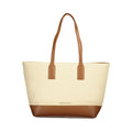 Mario Valentino Beige Polyurethane Damen Handtasche