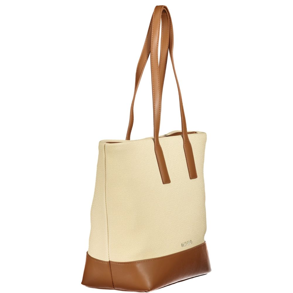 Mario Valentino Beige Polyurethane Damen Handtasche