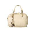 Mario Valentino Beige Polyurethane Damen Handtasche