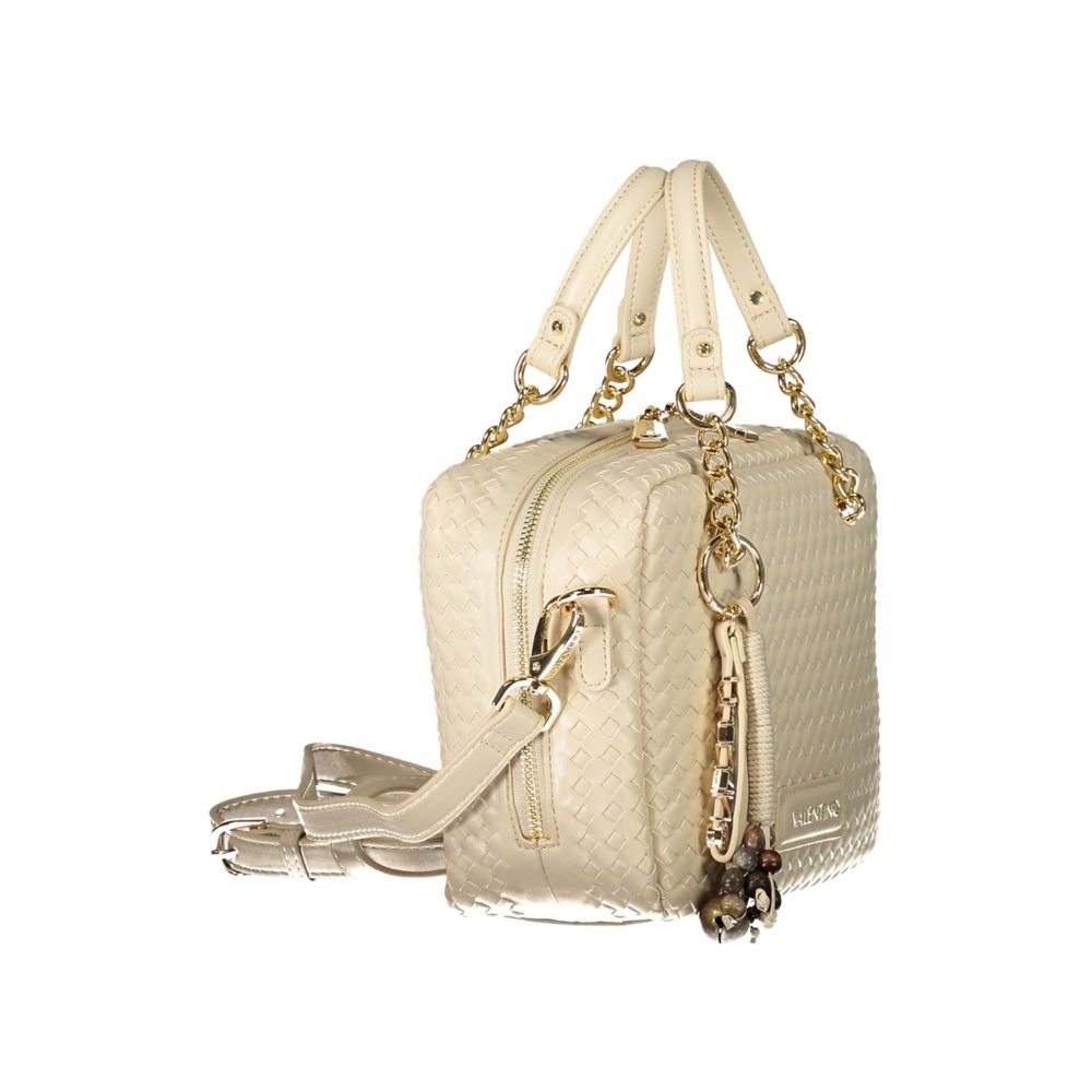 Mario Valentino Beige Polyurethane Damen Handtasche