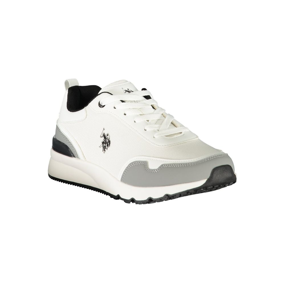 U.S. POLO ASSN. Weiße Sneaker aus Polyester im Athletic-Stil