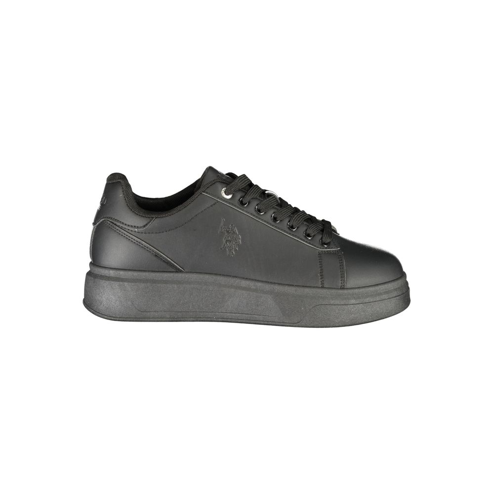 U.S. POLO ASSN. Schwarze Sneaker aus Polyester für sportliche Looks