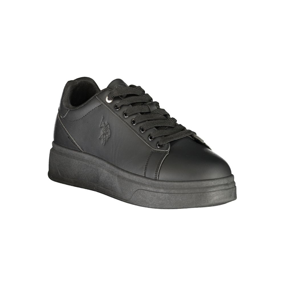 U.S. POLO ASSN. Schwarze Sneaker aus Polyester für sportliche Looks