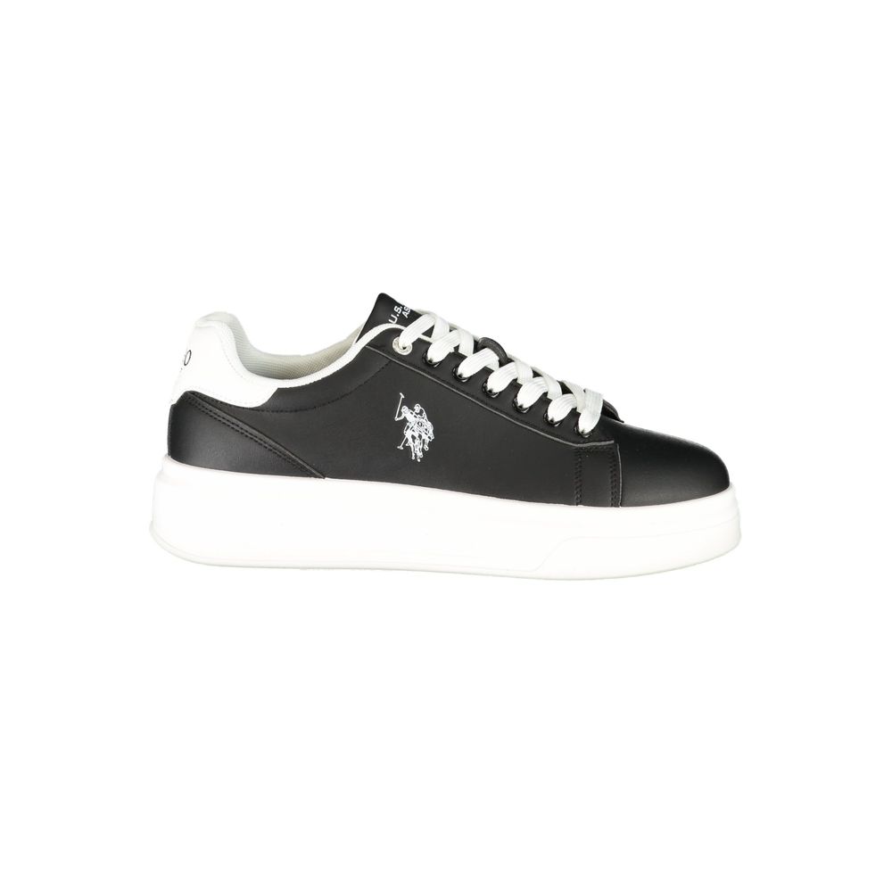 U.S. POLO ASSN. Schwarze Sneaker aus Polyester für sportliche Looks