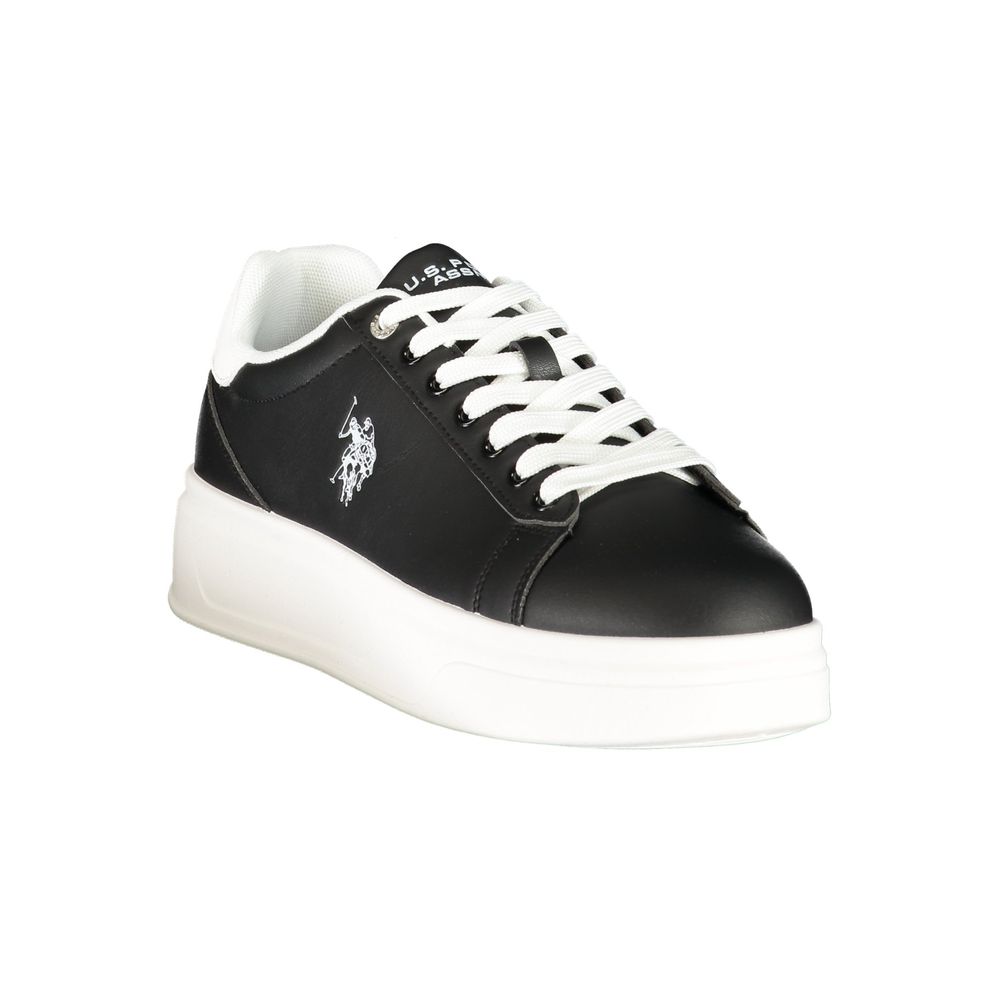 U.S. POLO ASSN. Schwarze Sneaker aus Polyester für sportliche Looks