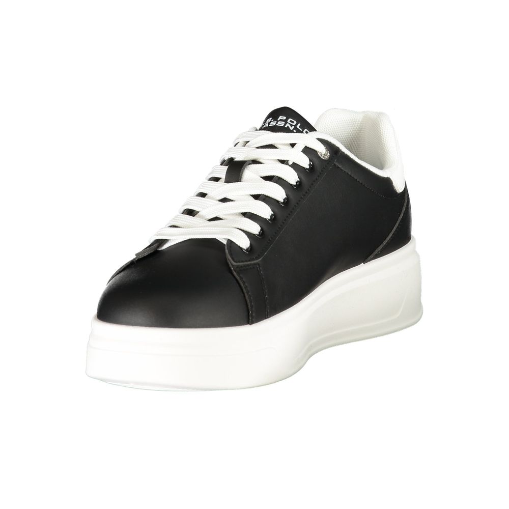 U.S. POLO ASSN. Schwarze Sneaker aus Polyester für sportliche Looks