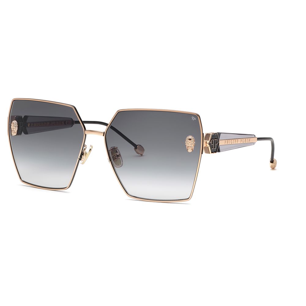 Philipp Plein Sonnenbrille aus Goldmetall