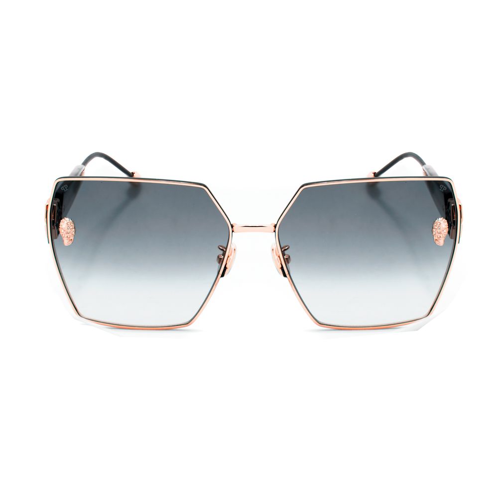 Philipp Plein Sonnenbrille aus Goldmetall