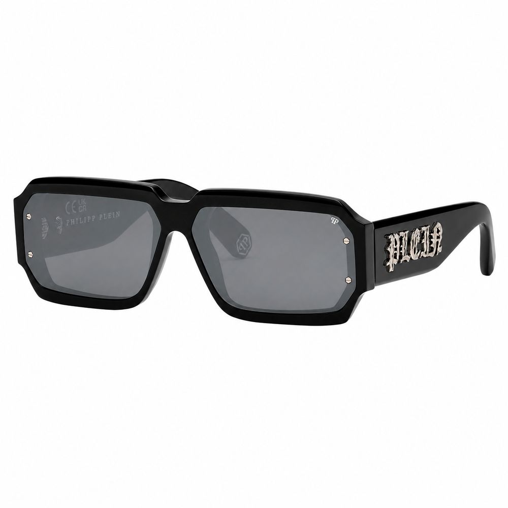 Philipp Plein Schwarze Sonnenbrille aus Acetat