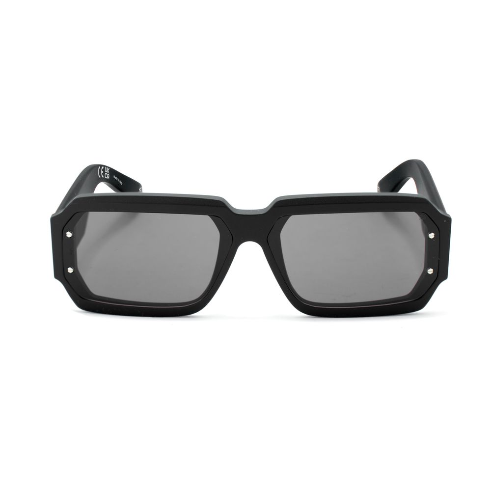 Philipp Plein Schwarze Sonnenbrille aus Acetat