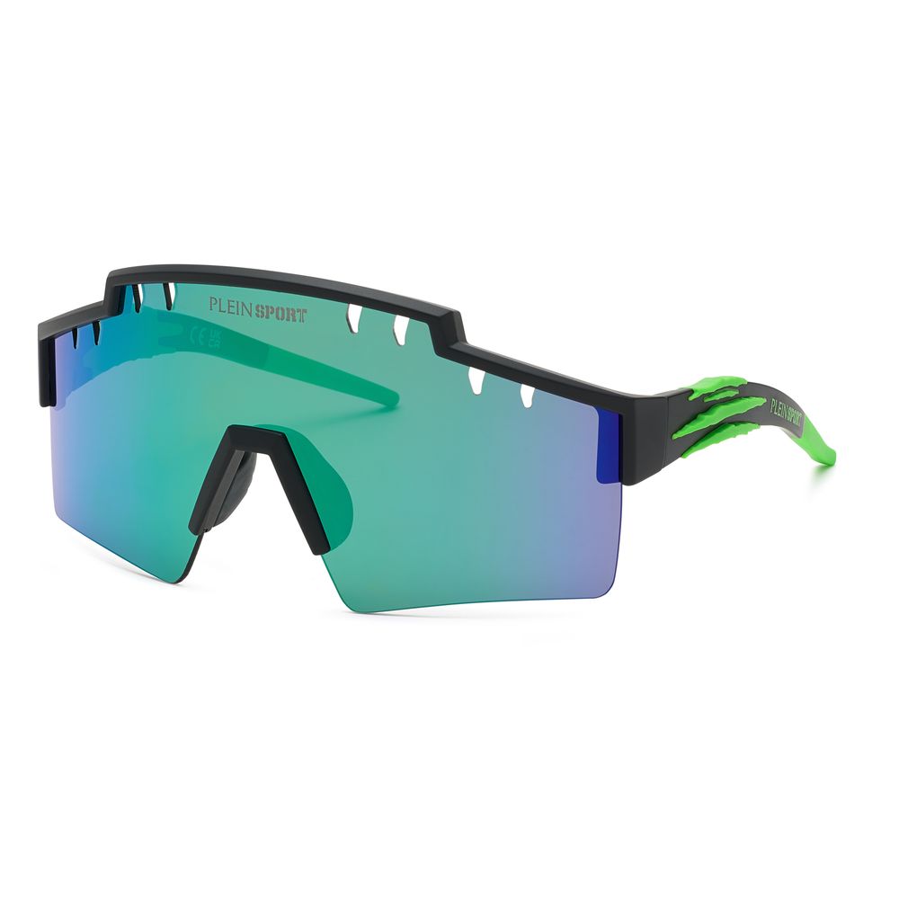 Plein Sport Schwarze Sonnenbrille aus injected Material