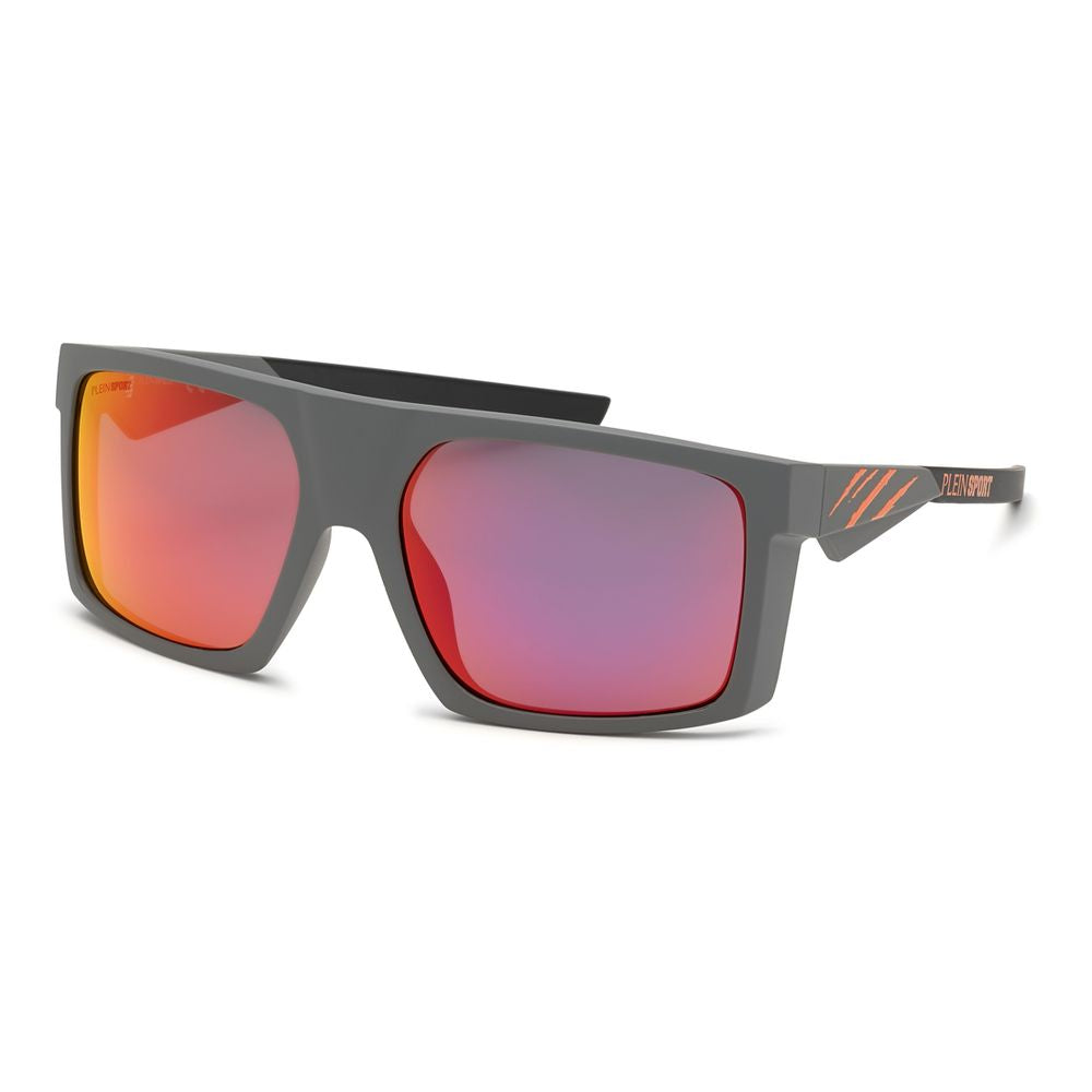 Plein Sport Braune Spritzguss-Sonnenbrille