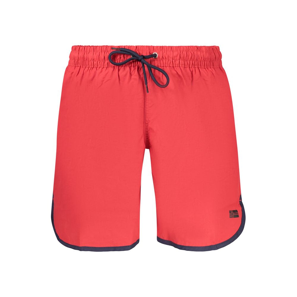 Norway 1963 Rosso Polyamid Badeshorts für Herren