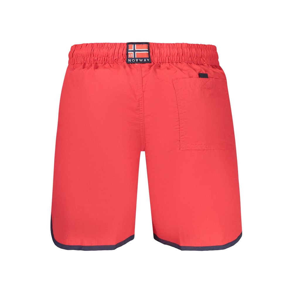 Norway 1963 Rosso Polyamid Badeshorts für Herren