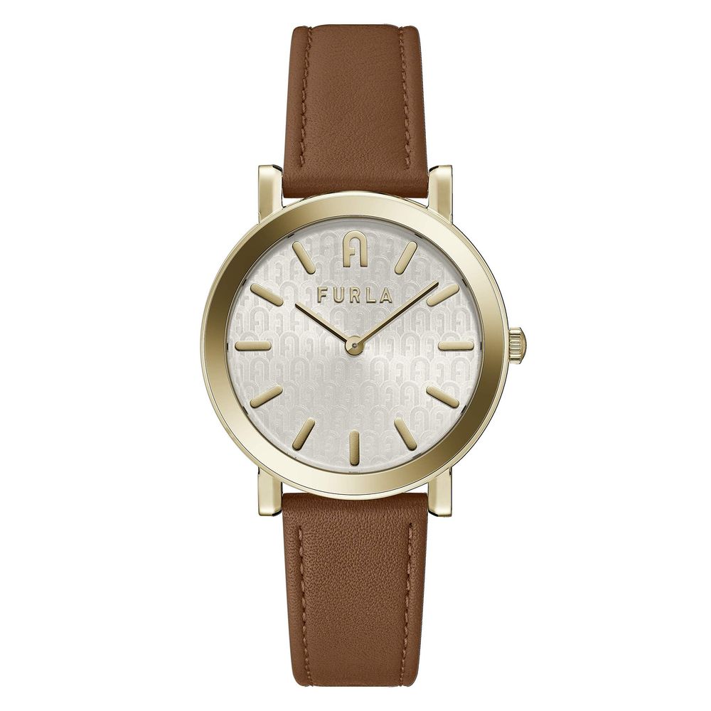 Furla Braune Lederkleideruhr