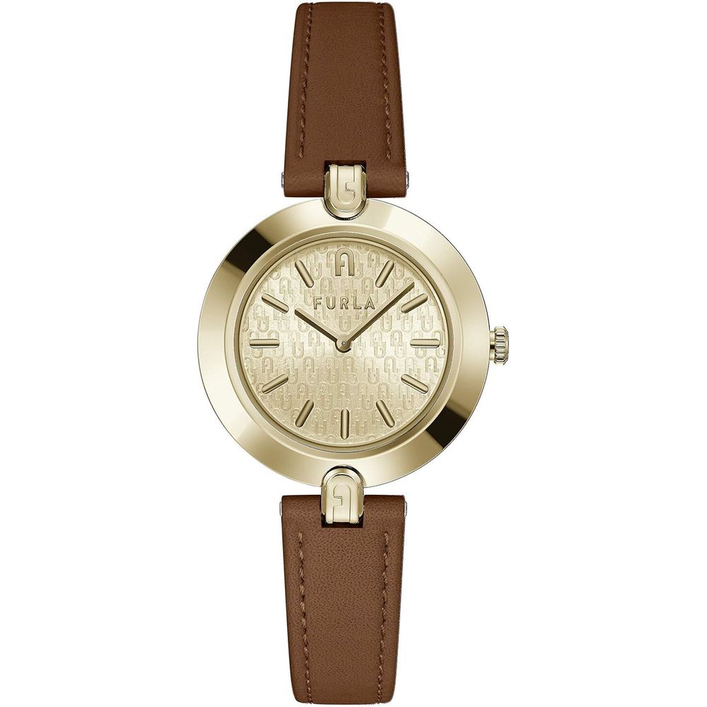 Furla Braune Lederkleideruhr
