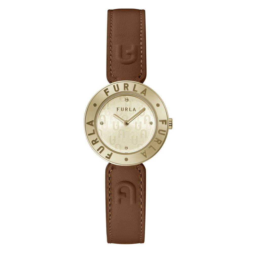 Furla Braune Lederkleideruhr