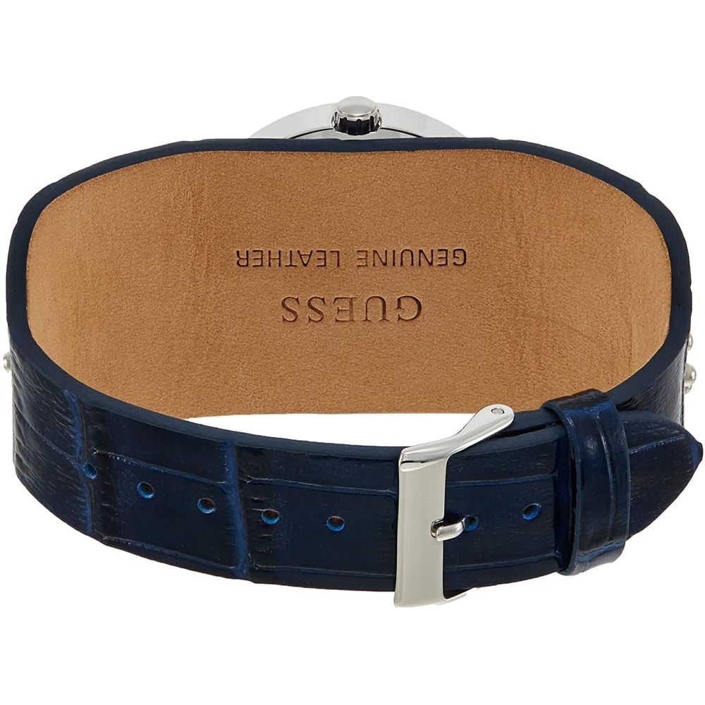 Guess Blaue Leder Armbanduhr