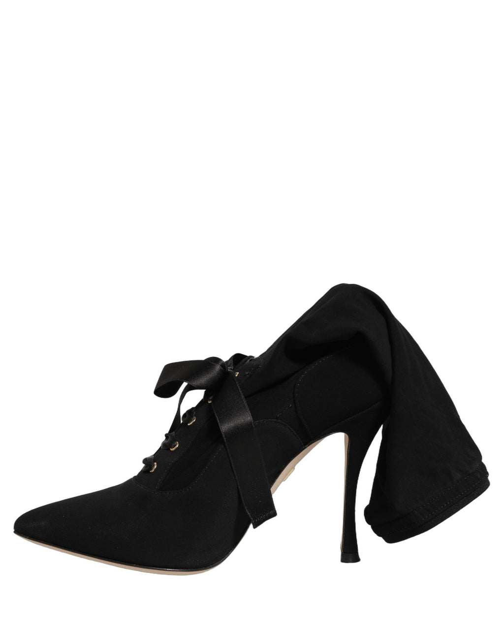 Dolce & Gabbana Schwarz Stiletto Heels Mid Calf Stiefel Schuhe