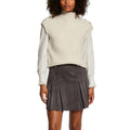 Morgan De Toi Beiger Pullover ohne Ärmel aus Polyester