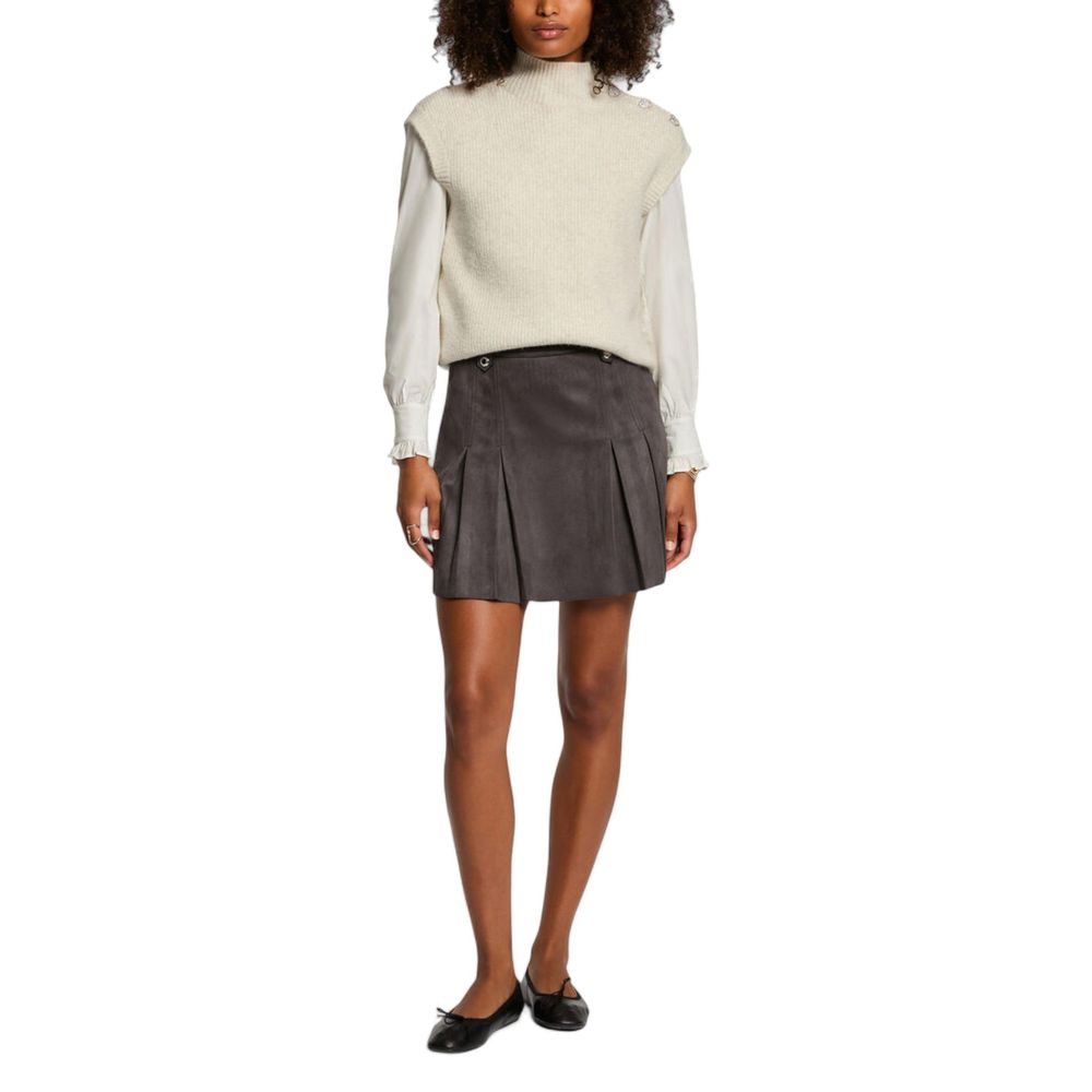 Morgan De Toi Beiger Pullover ohne Ärmel aus Polyester