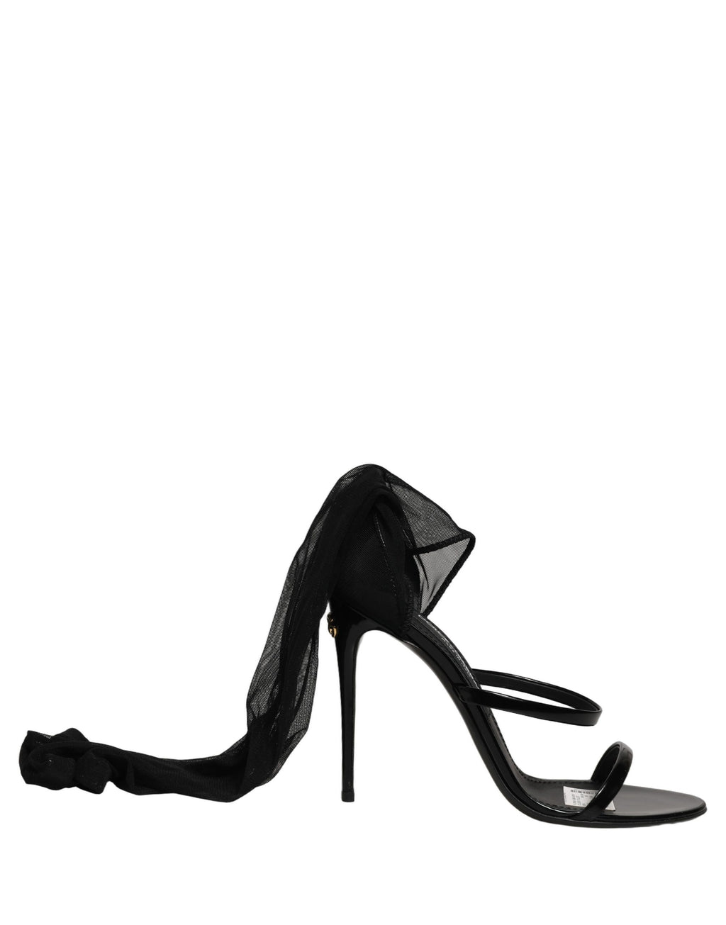 Dolce & Gabbana Stiletto-Sandalen-Socken-Kniehohe-Stiefel-Schwarz