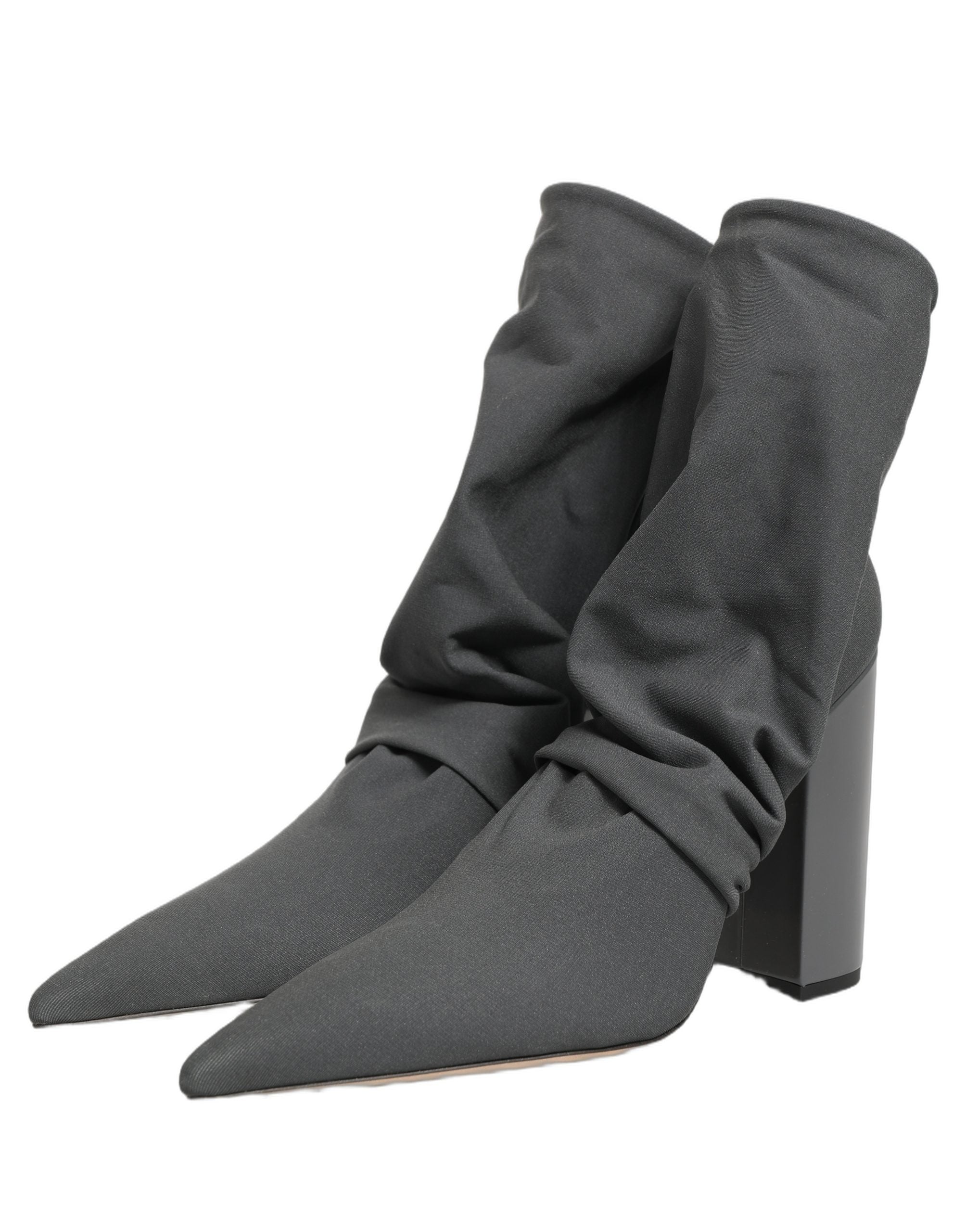 Dolce & Gabbana Graue Stretch-Socken-Stiefeletten