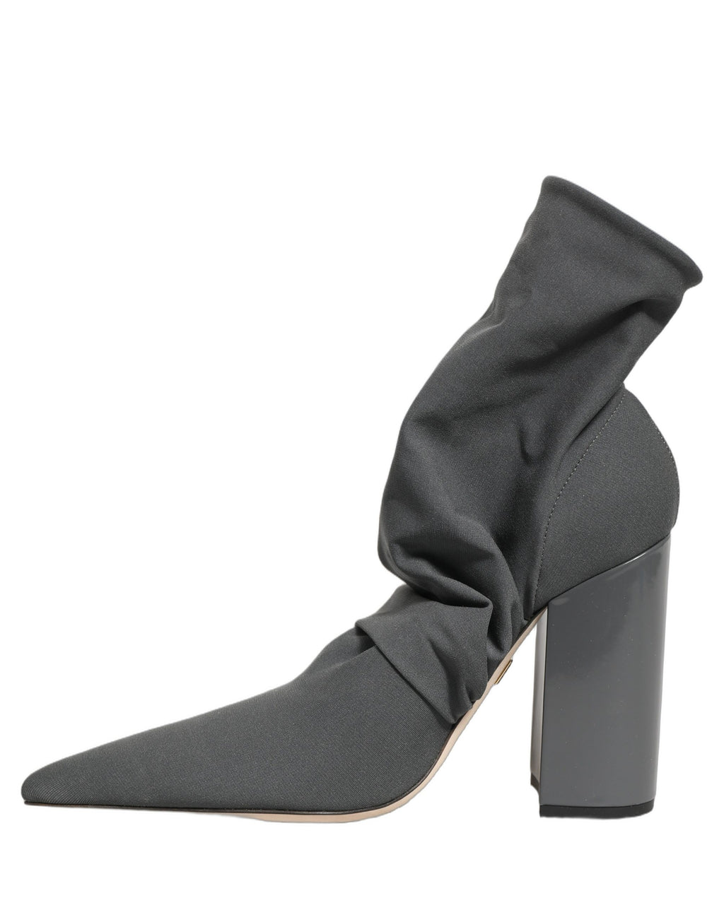 Dolce & Gabbana Graue Stretch-Socken-Stiefeletten