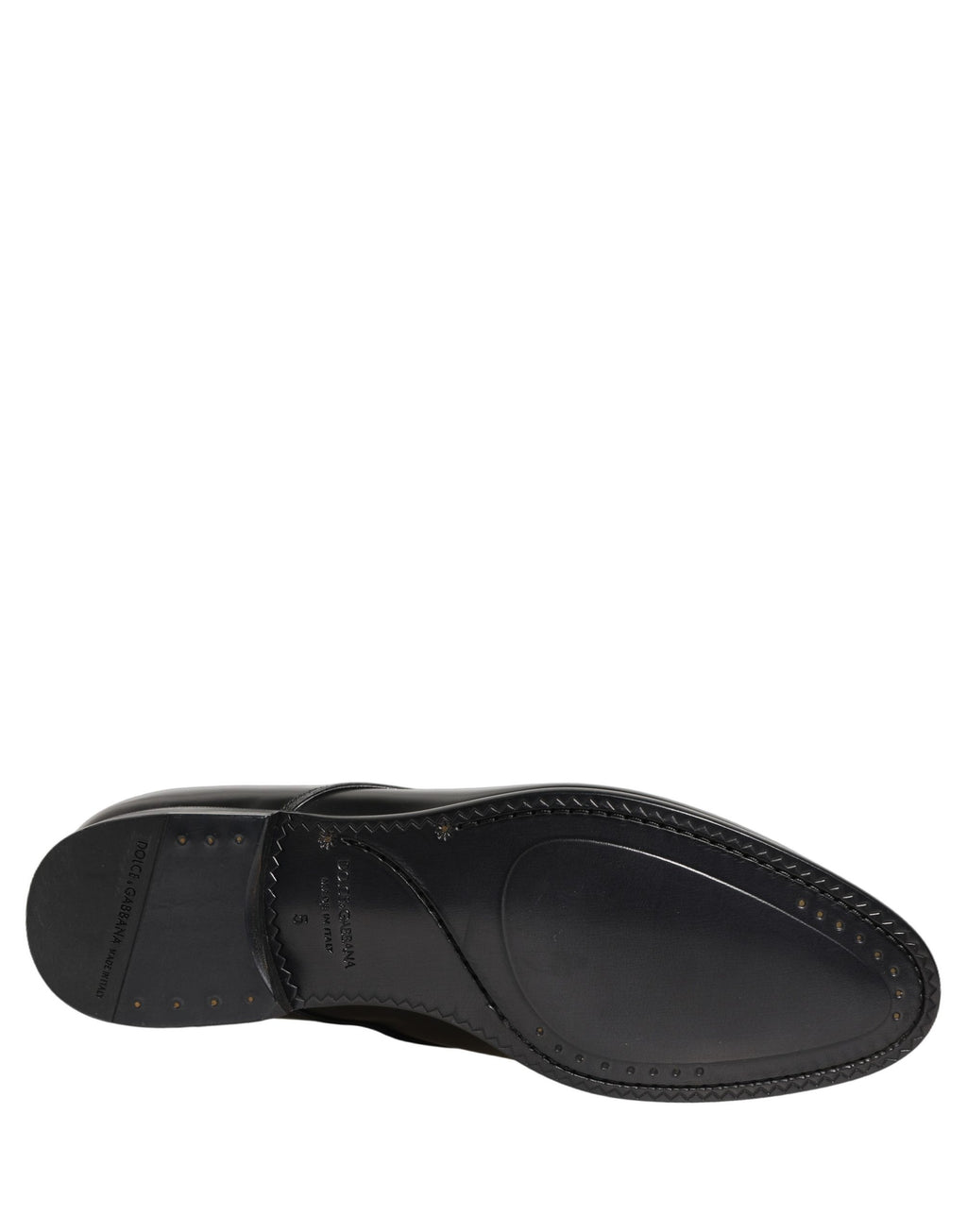 Dolce & Gabbana Schwarze Leder Schnür-Derby-Anzugschuhe