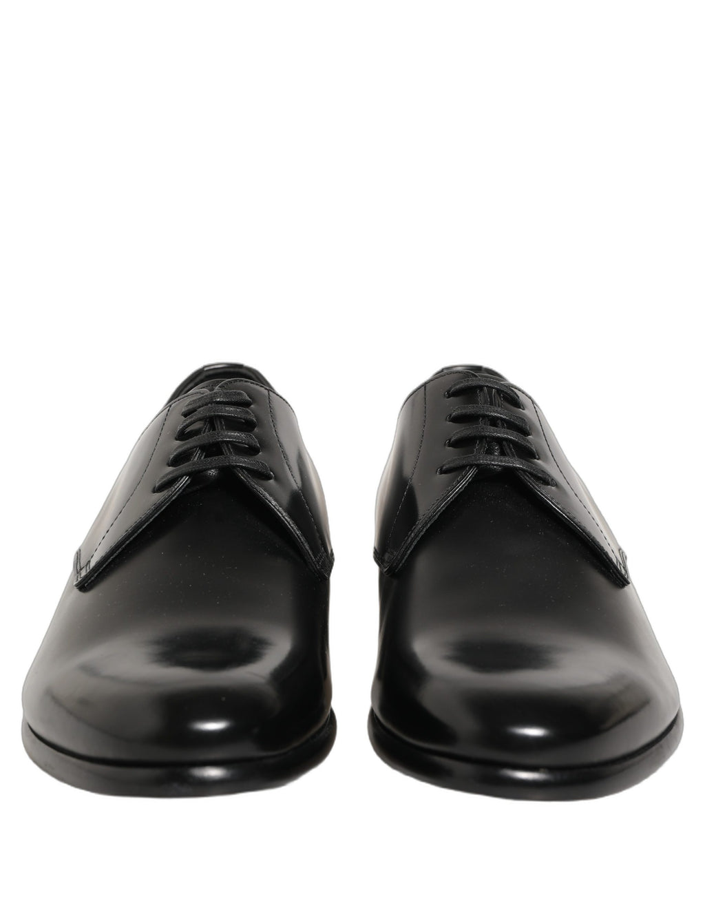 Dolce & Gabbana Schwarze Leder Schnür-Derby-Anzugschuhe