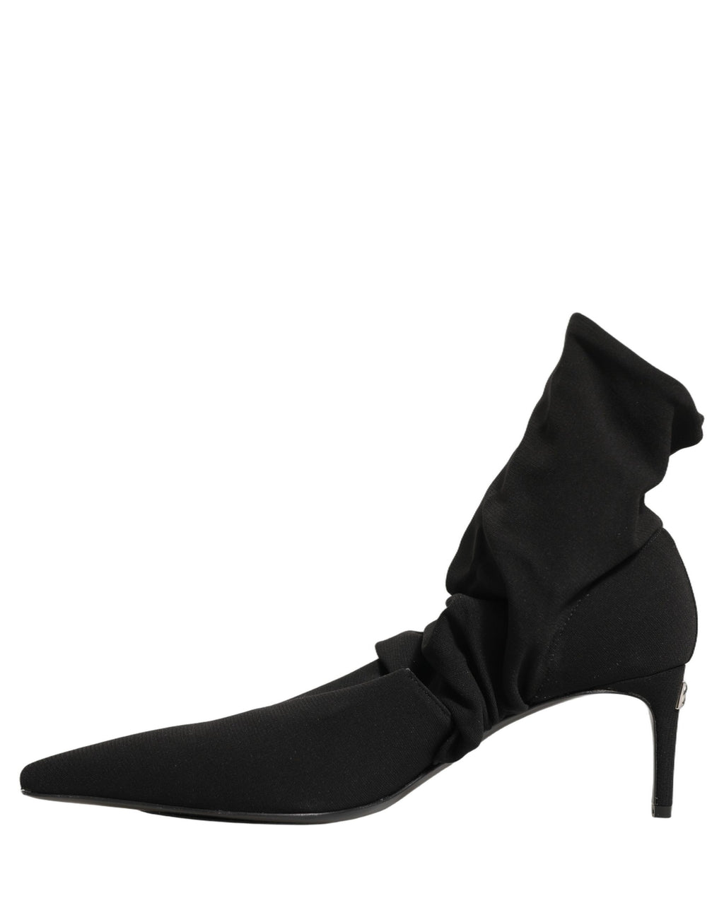 Dolce & Gabbana Schwarze Socken-Stiefel mit Absatz, Knöchelhoch