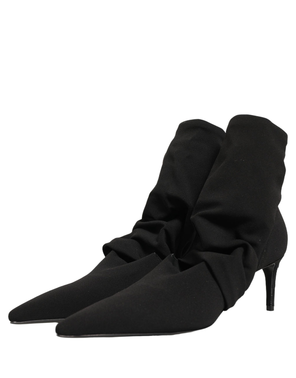 Dolce & Gabbana Schwarze Socken-Stiefel mit Absatz, Knöchelhoch