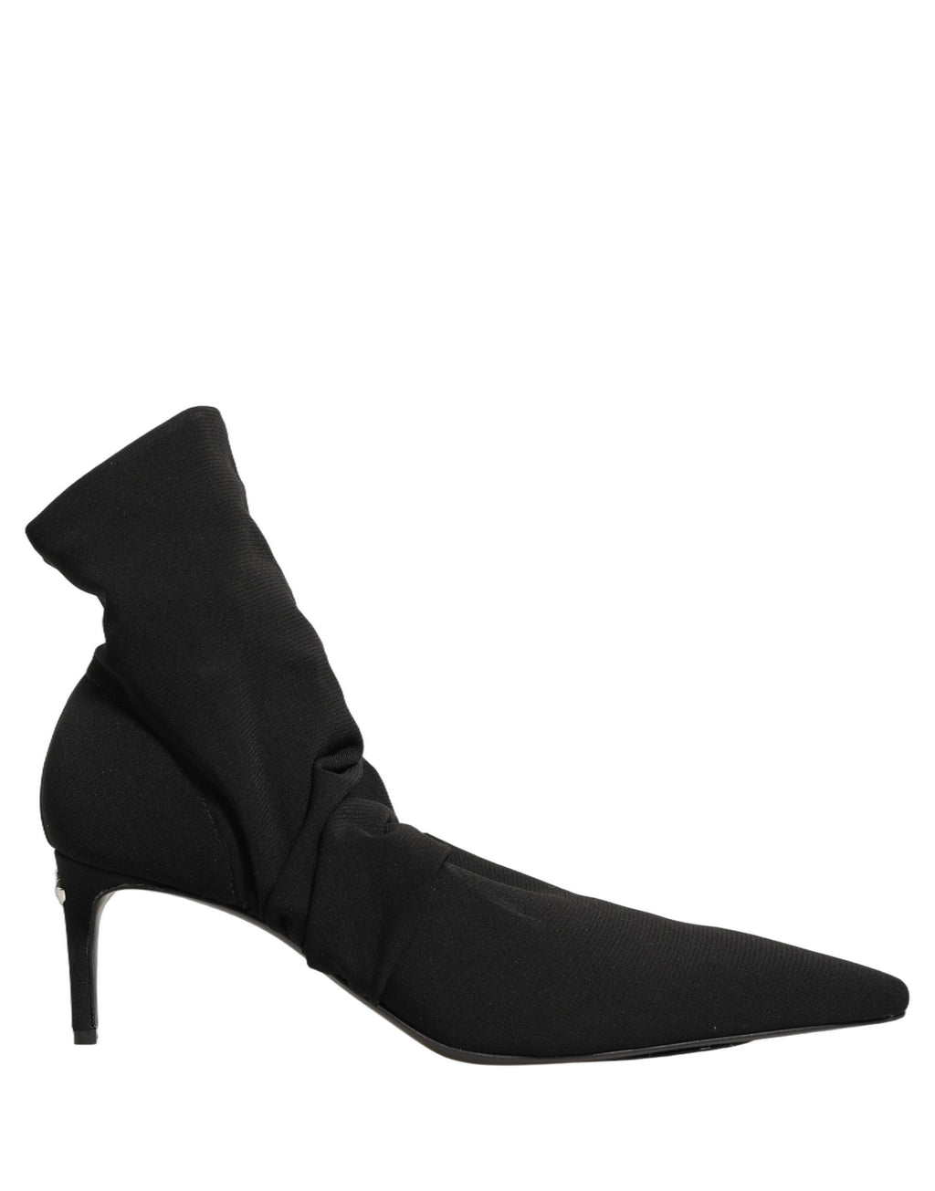 Dolce & Gabbana Schwarze Socken-Stiefel mit Absatz, Knöchelhoch