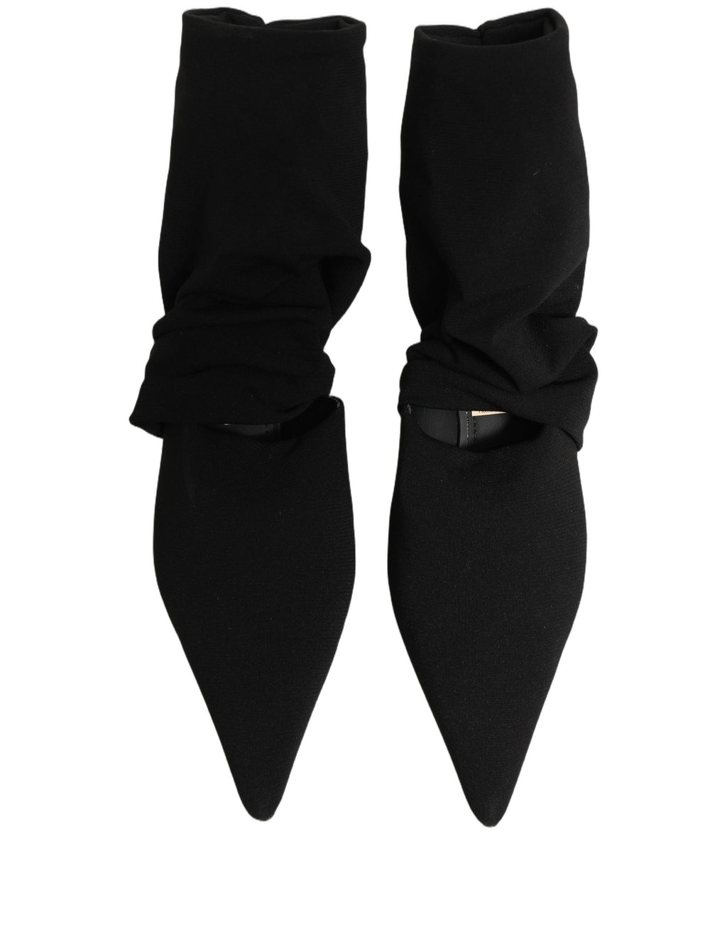 Dolce & Gabbana Schwarze Socken-Stiefel mit Absatz, Knöchelhoch