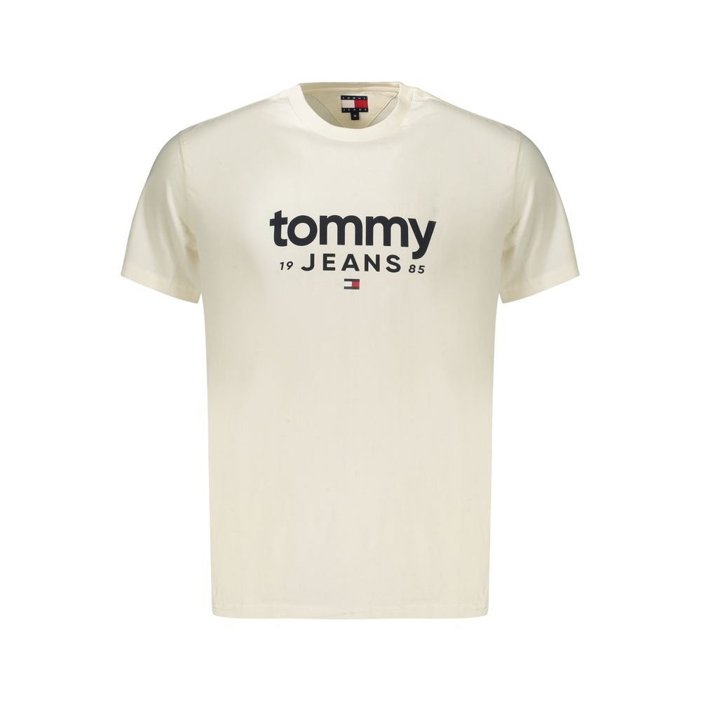 Tommy Hilfiger Bianco Baumwoll-T-Shirt für Herren